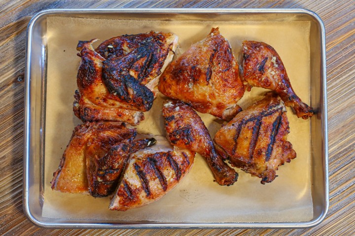 8pc Whole Chicken Meal W/Rice & Sides