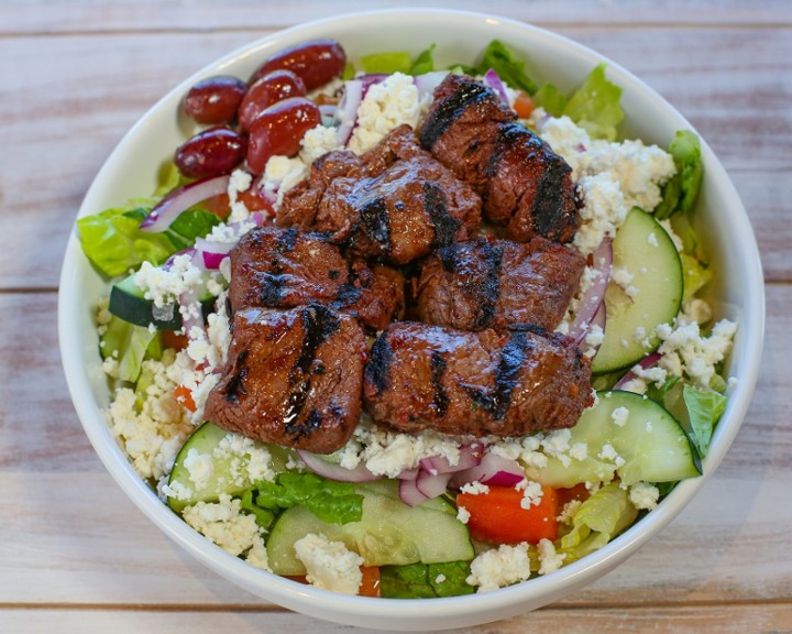 Steak Kebab Salad (Filet Mignon)