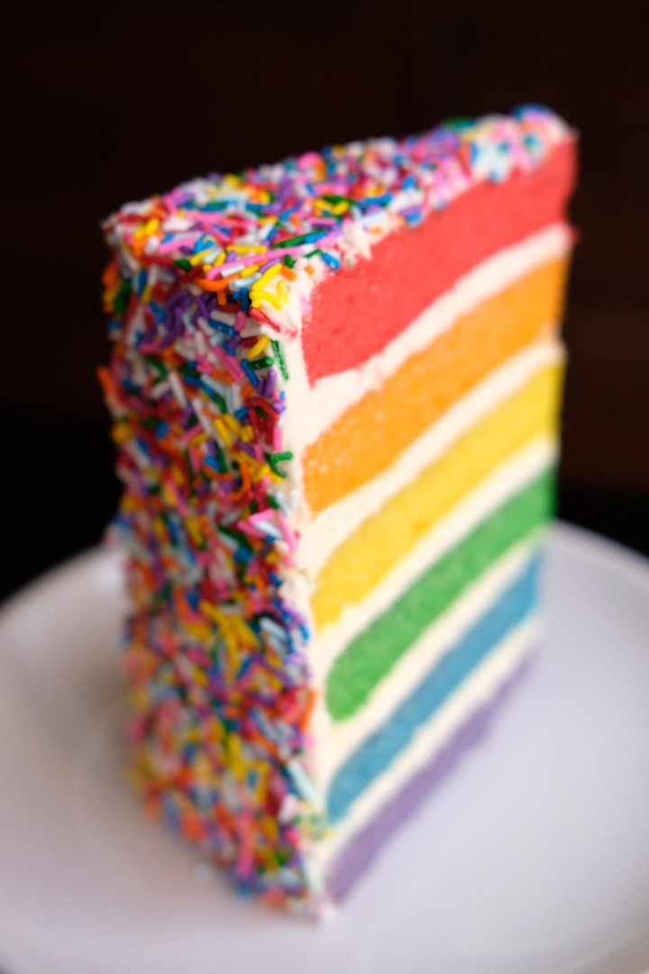 Pie, Pie My Darling Rainbow Cake Slice