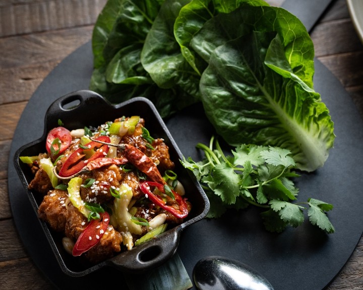 Kung Pao Chicken Lettuce Cups