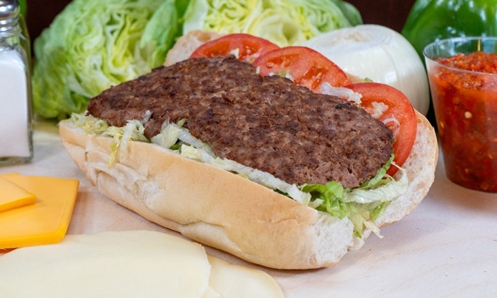 ½ Hamburger Sub
