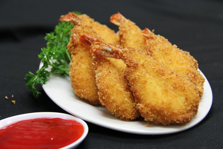 #4 - Fried Shrimp (6pcs) **