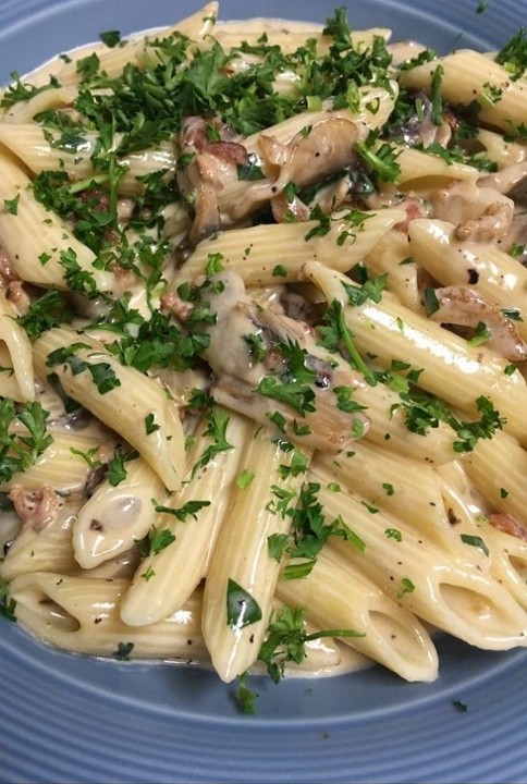 Penne Mushroom Bacon