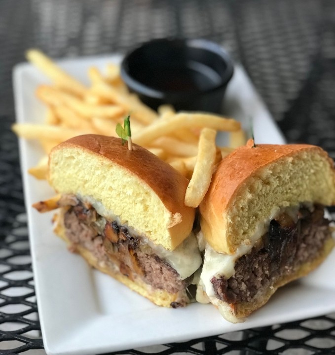 Mushroom French Dip Burger