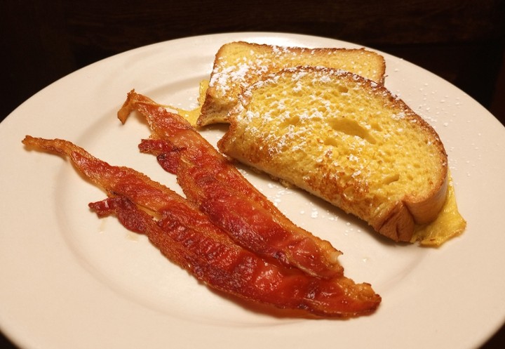 Slice French Toast w/Choice of Meat