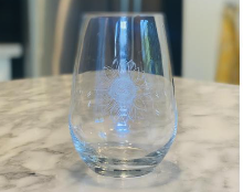 Stemless SINGLE Wine Glass