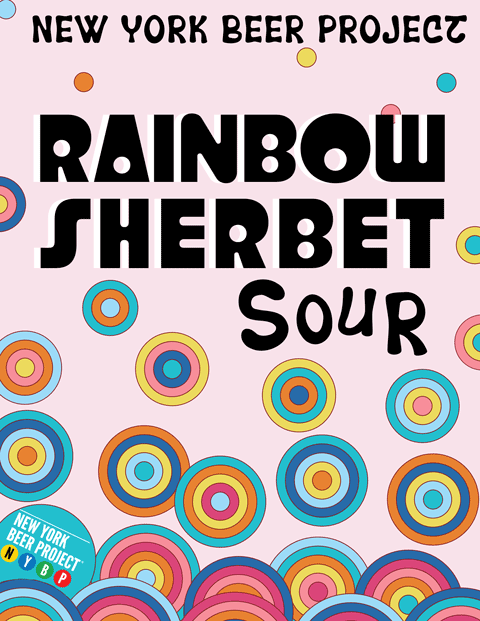 Rainbow Sherbet 32oz Crowler