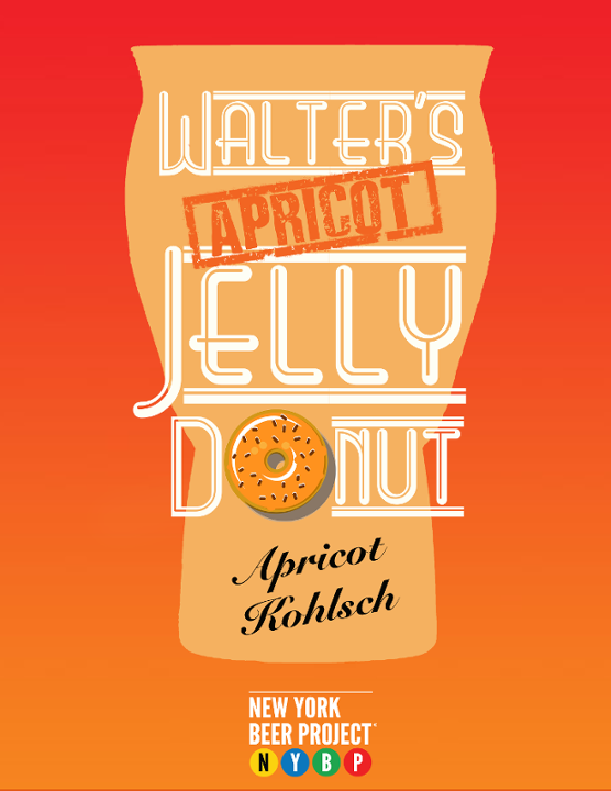 Walter's Apricot Jelly Donut 32oz Crowler