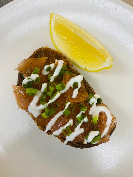 Smoked Salmon Bruschetta