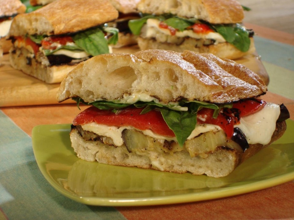 Mediterranean Eggplant Sandwich