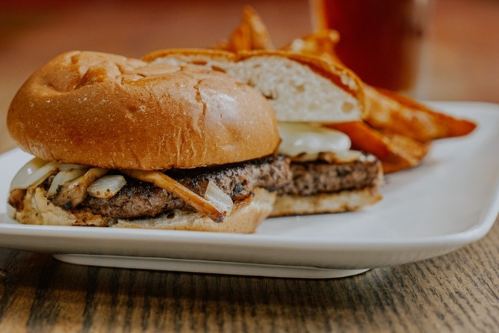 1/3 Pound Mush & Onion Burger