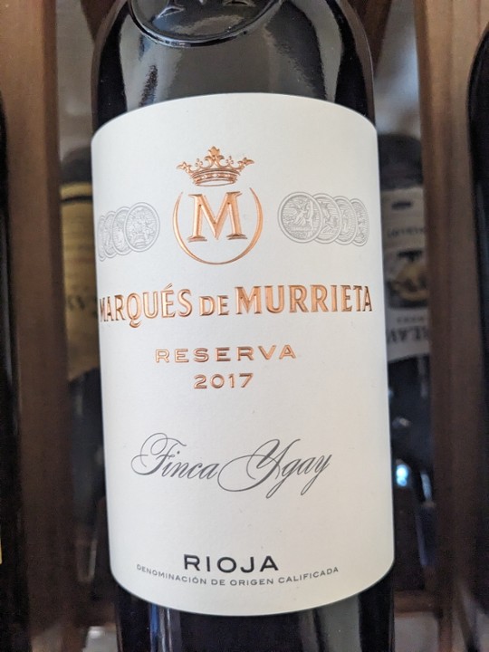 Marqués de Murrieta Rioja Reserva DOC, Glass