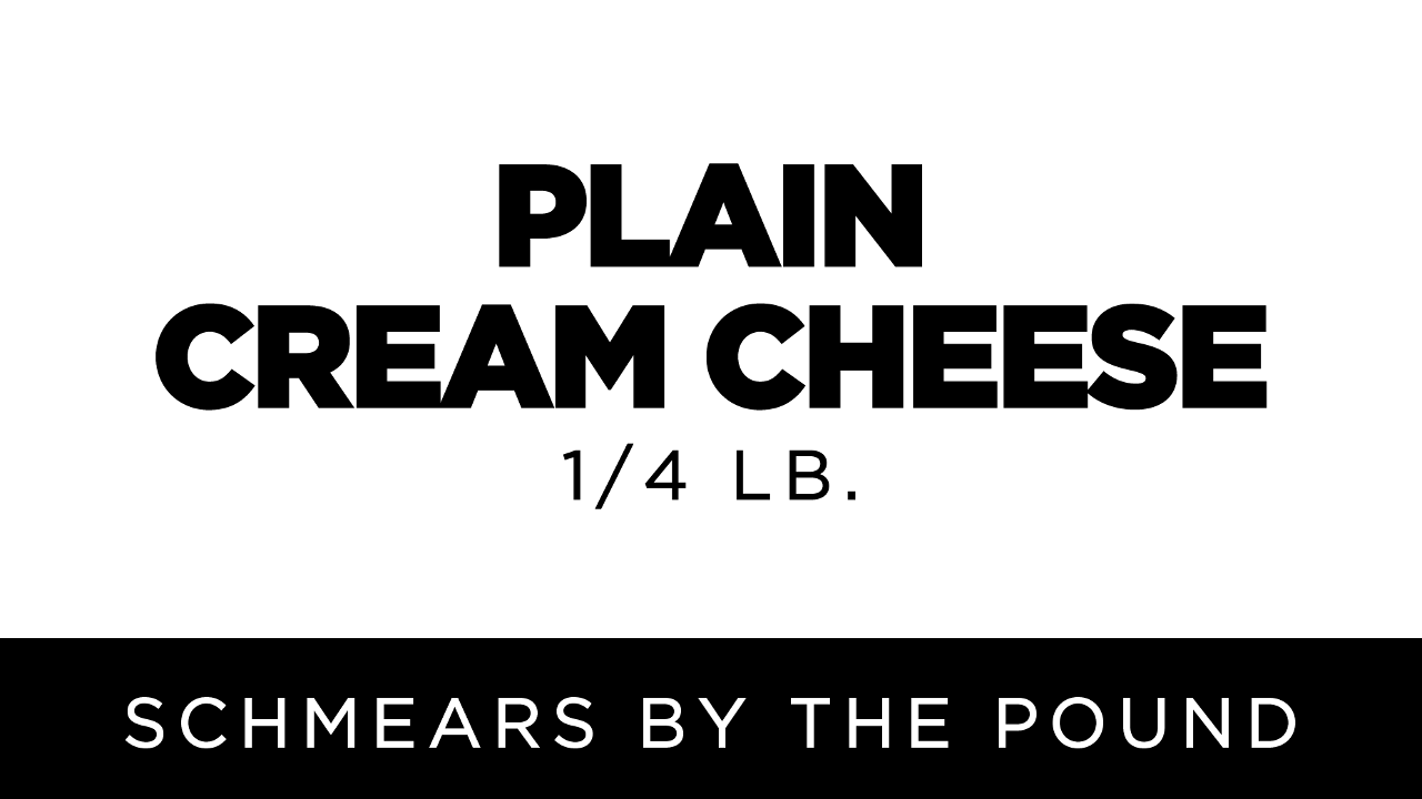 Plain Cream Cheese | 1/4 lb.