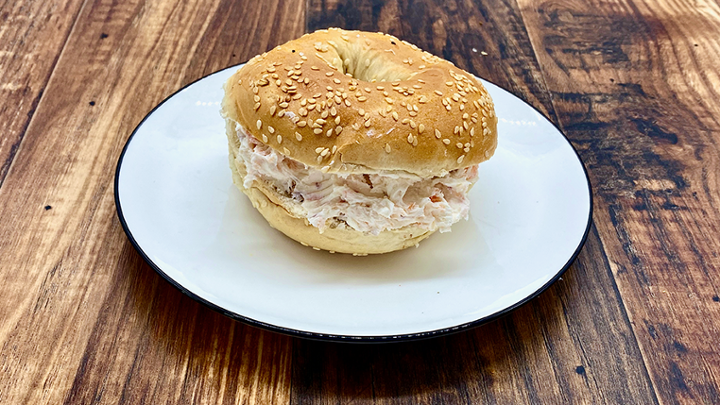 .Bagel with Nova Cream Cheese