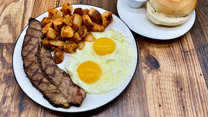 .Brisket Steak 'N Eggs