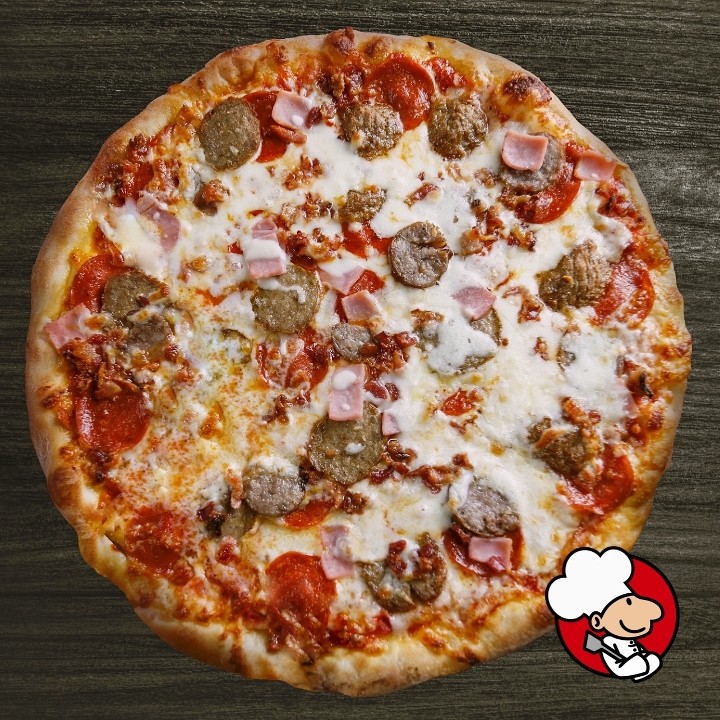 Mighty Meaty Pizza