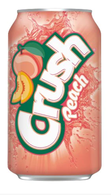 Crush Peach 12 oz can