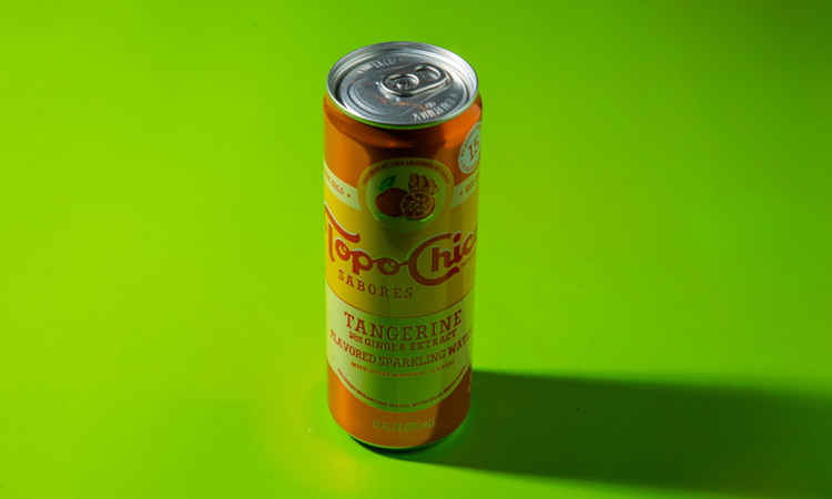 Topo Chico Tangerine with Ginger