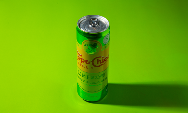 Topo Chico Lime with Mint