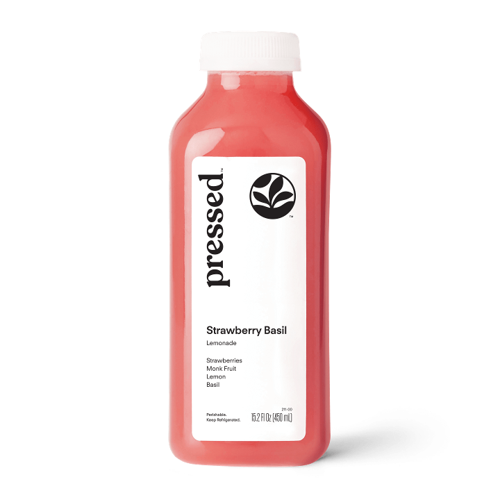 Pressed Juicery - Strawberry Basil Lemonade