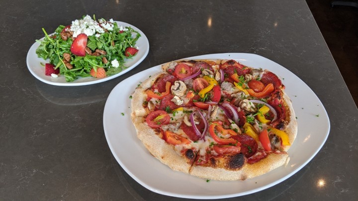 INDIVIDUAL PIZZA AND SALAD