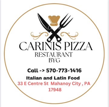 Carini's Pizza Restaurant 33 E Centre St Mahanoy City