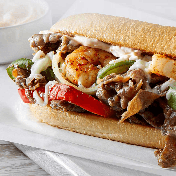 Shrimp, Steak & Cheese Sub