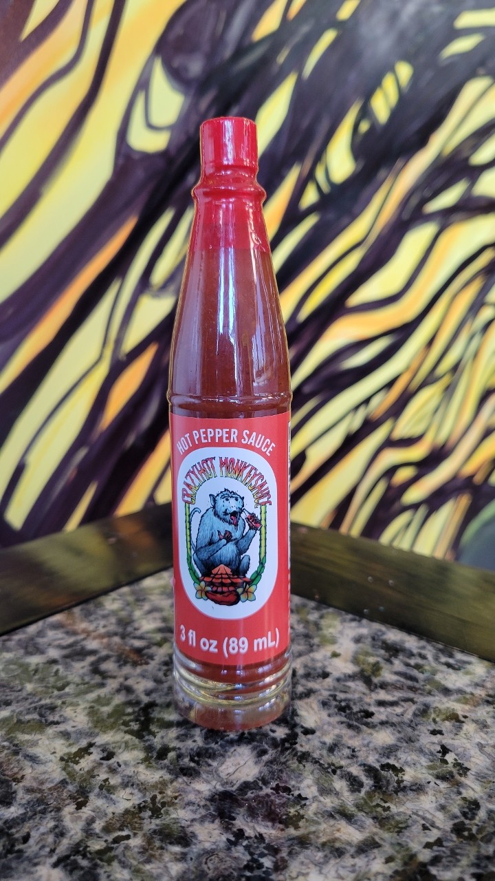 Crazy Hot Monkey Sauce Bottle