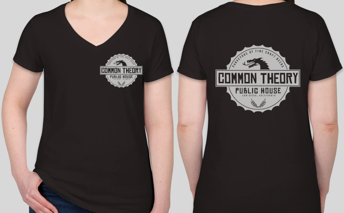 Women's Black V-Neck
