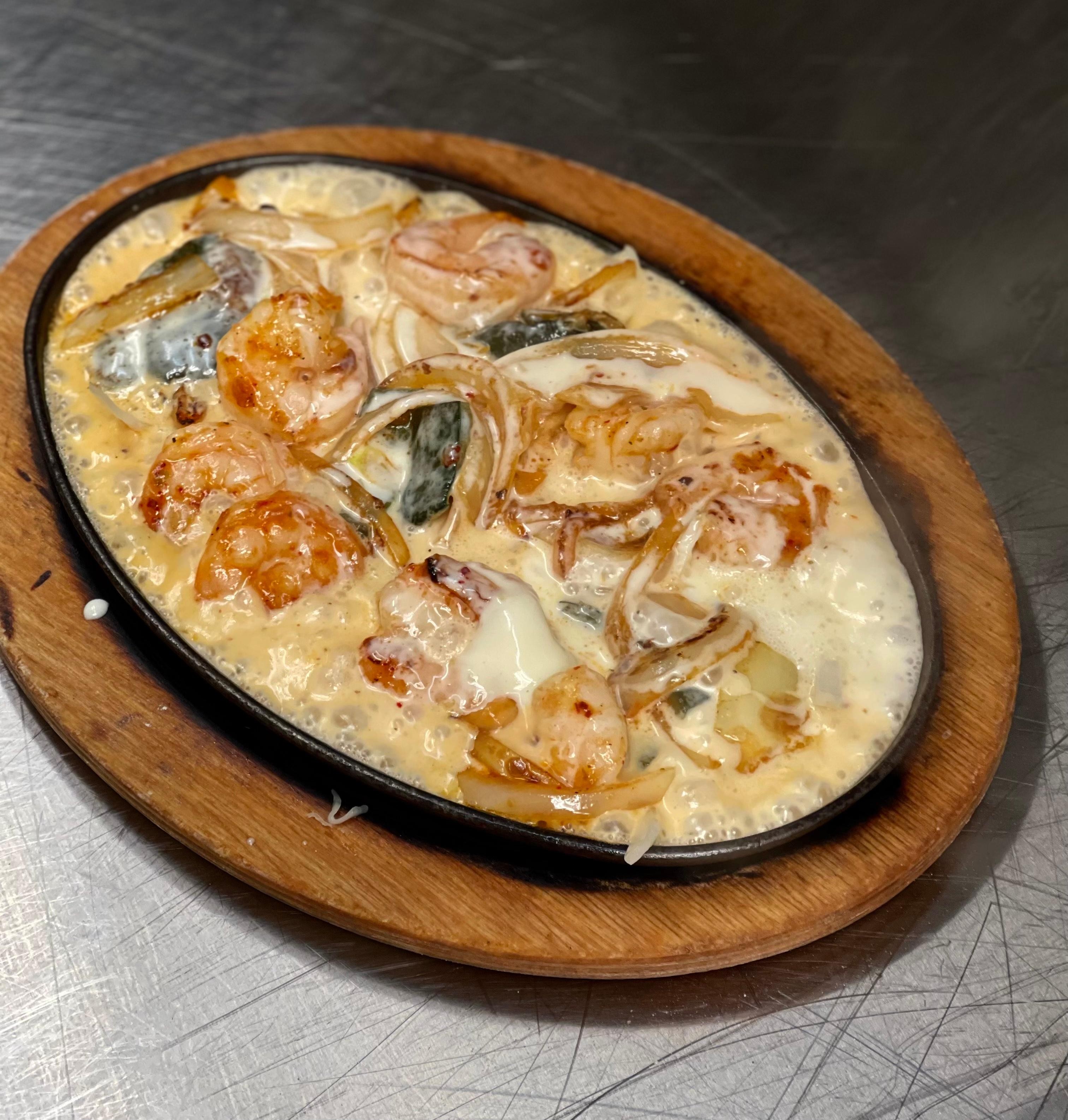 Camarones Gratinados