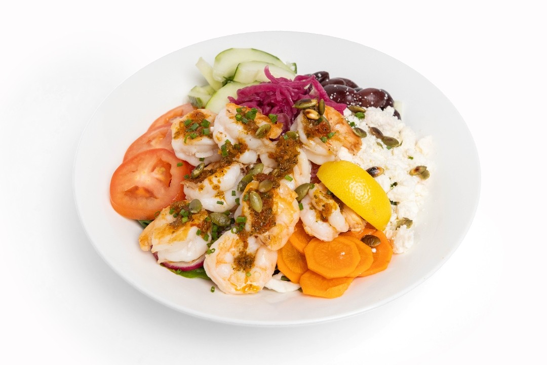 Mediterranean Grilled Shrimp Salad