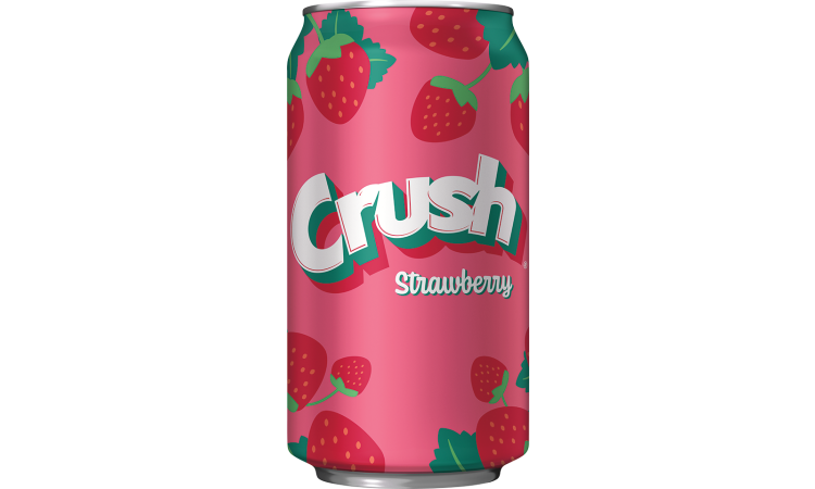 Crush Strawberry Soda - 12oz Can