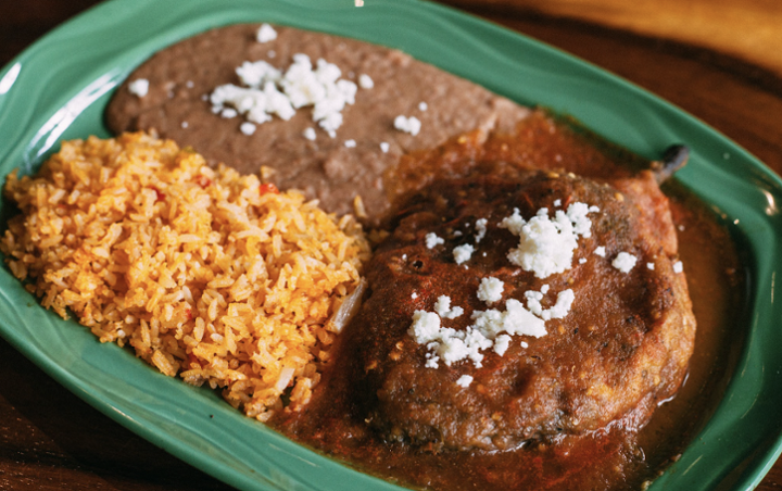 Chile Poblano with Guacamole