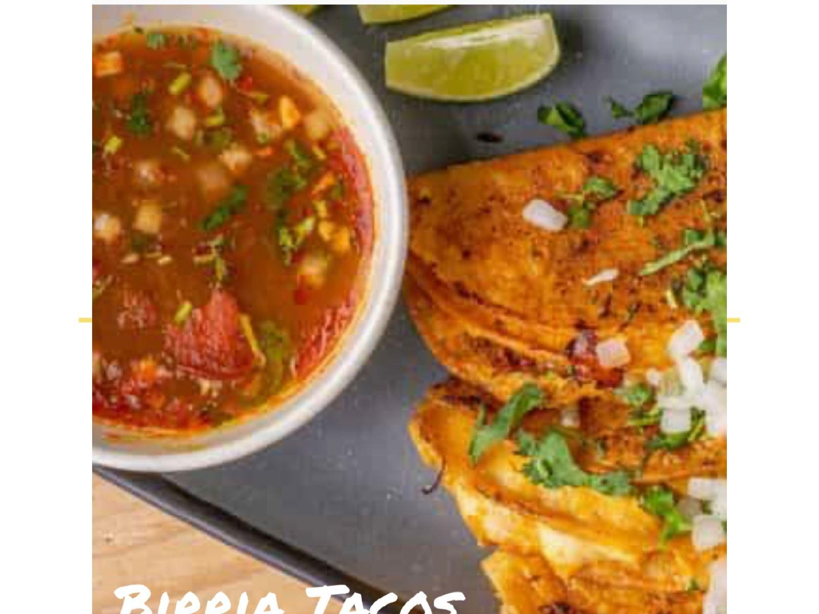 3 Birria Tacos with Consome