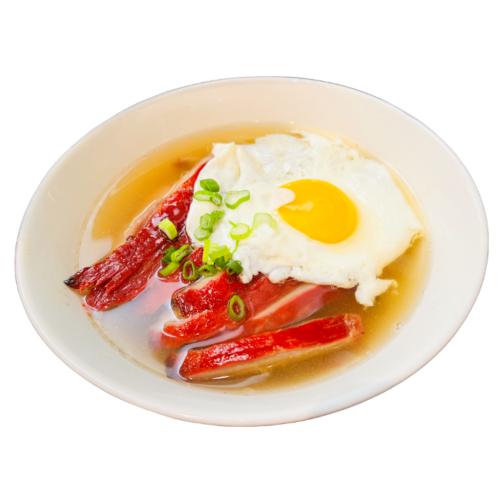SAT & SUN ONLY -BBQ Pork with Pan Fried Egg  叉燒煎蛋