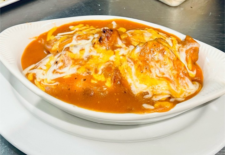 Baked Pork Chop with Cheese and Tomato Sauce 芝士茄汁焗豬扒
