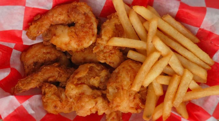 FRIED SHRIMP WITH FRIES