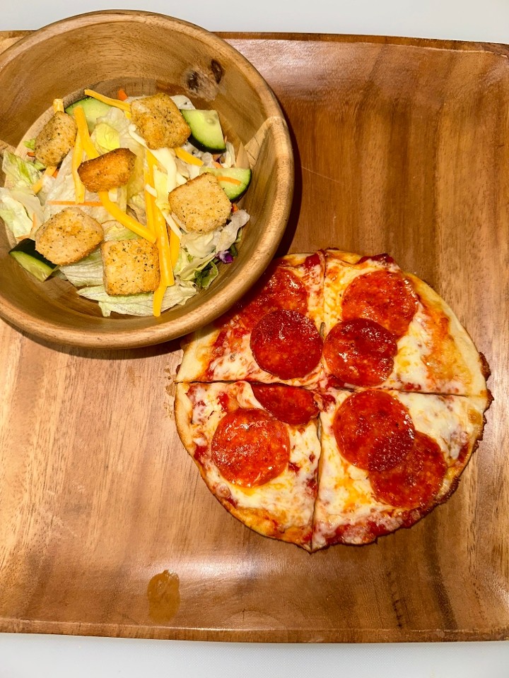 Personal Pepperoni Pizza and Side Salad Combo