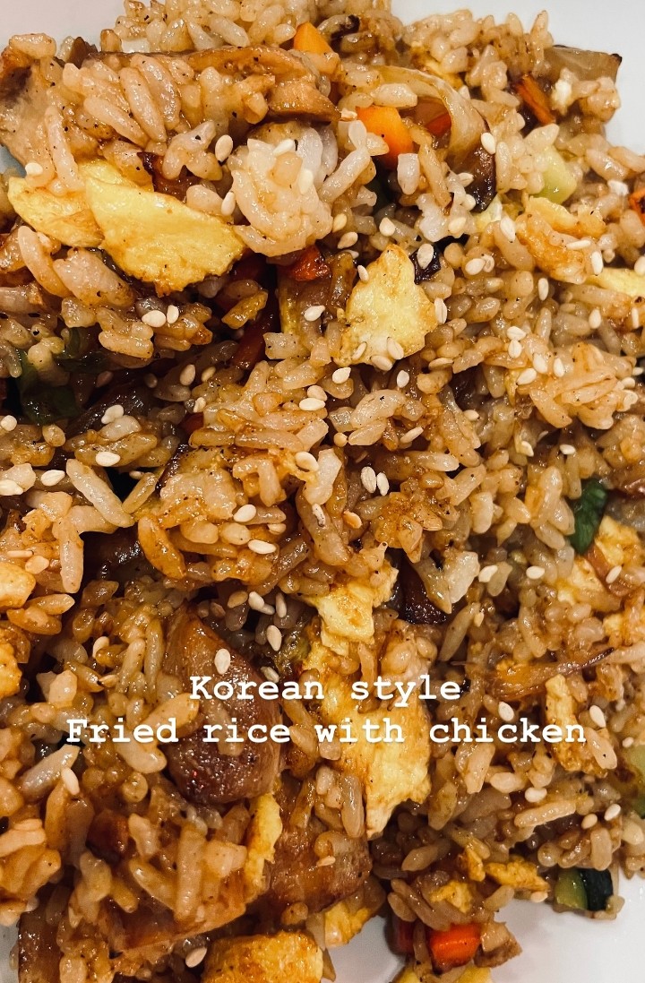 Korean Style Fried Rice with Chicken **The Best**