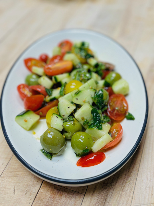 Tomato-Olive-Cucumber Salad