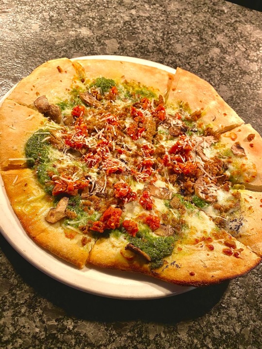 Sausage Pesto Pizza