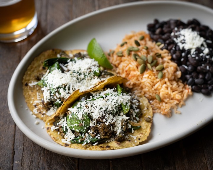 Chorizo Verde Tacos
