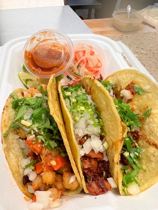 Taco Trio  (Extra taco for free! Today only)