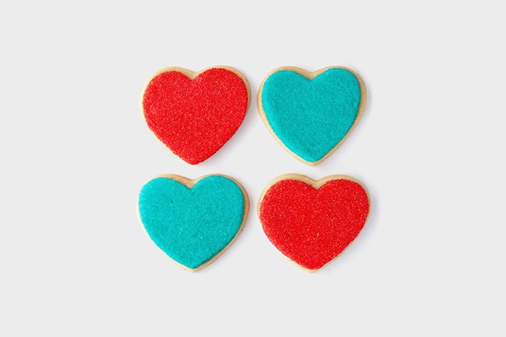Heart Frosted Sugar Cookies