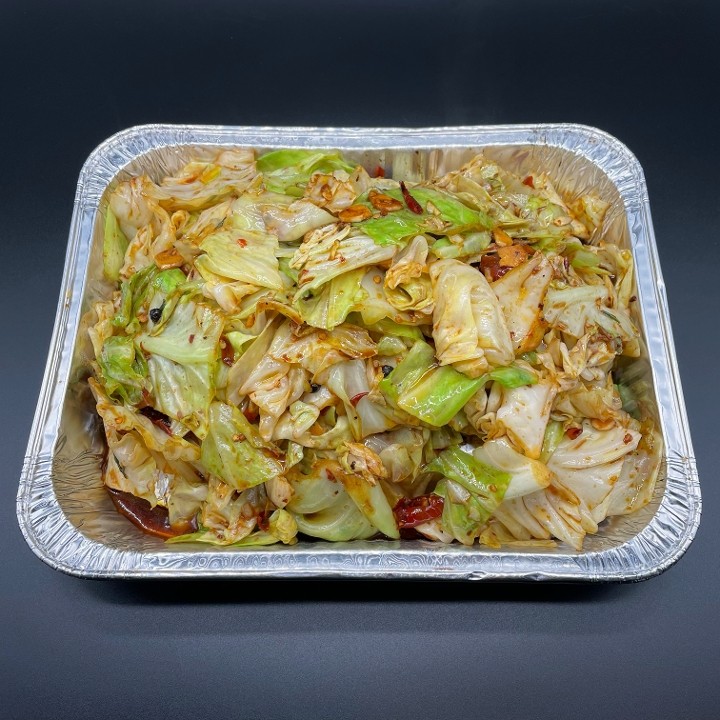 342. Small Numbing Spicy Cabbage with Black Bean Sauce 小炒手撕包菜(小)