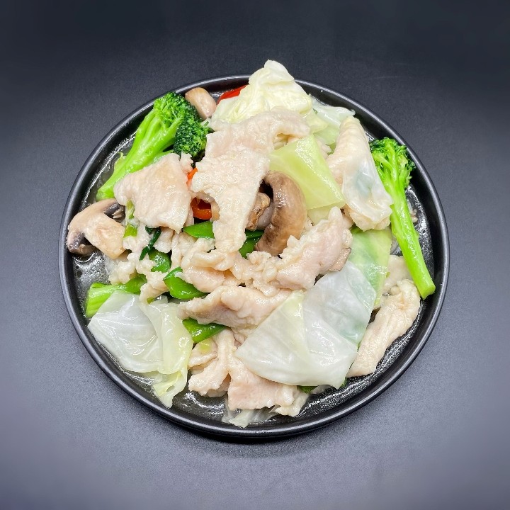 99. Chicken Breast with Mixed Vegetables 素菜鸡柳