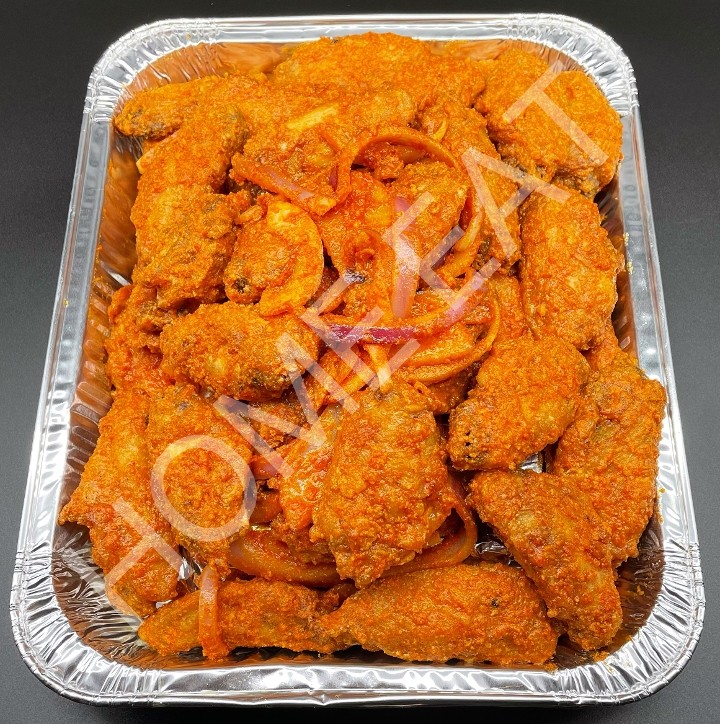 316. Large Fried Chicken Wings with Salt Egg Sauce 大漠金沙鸡翅(大)