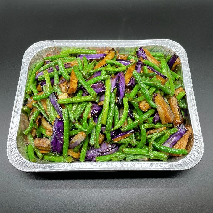 340. Small String Beans & Eggplant with Soy Sauce 豆角焖茄子(小)