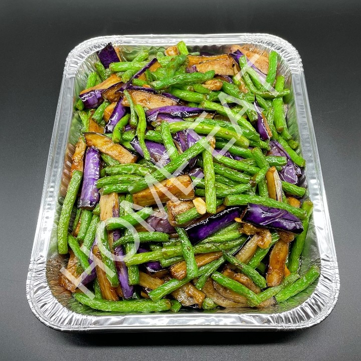 340. Large String Beans & Eggplant with Soy Sauce 豆角焖茄子(大)
