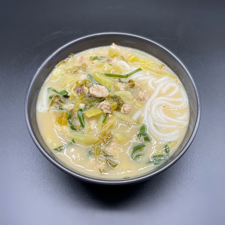 167. Ground Pork & Sour Cab Bage Rice Noodle Soup 云南小锅米线